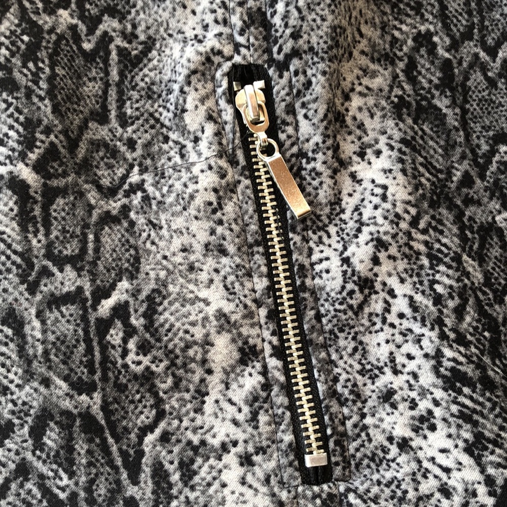 Dressbarn Python Print Zip Jacket - image 3